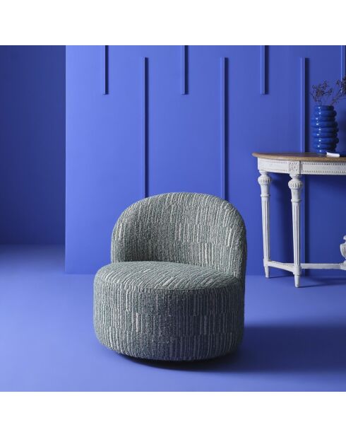 Fauteuil pivotant Culbuto vert - 74 x 74 x 72 cm