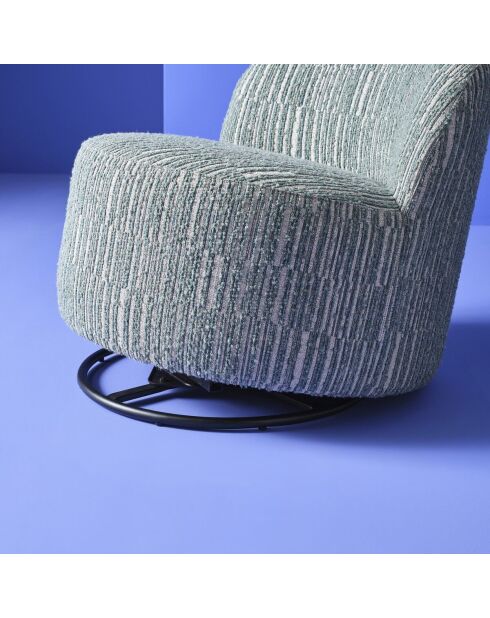 Fauteuil pivotant Culbuto vert - 74 x 74 x 72 cm