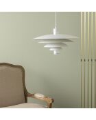 Lustre blanc Boreal - 50 x 50 x 160 cm