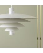 Lustre blanc Boreal - 50 x 50 x 160 cm