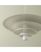 Lustre blanc Boreal - 50 x 50 x 160 cm