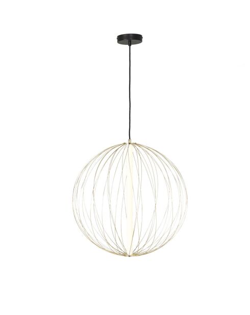 Lustre en métal doré et globe D60 cm Atome - 60 x 60 x 190 cm