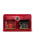 Etui 2 mini maisons métal 8 rochers assortis