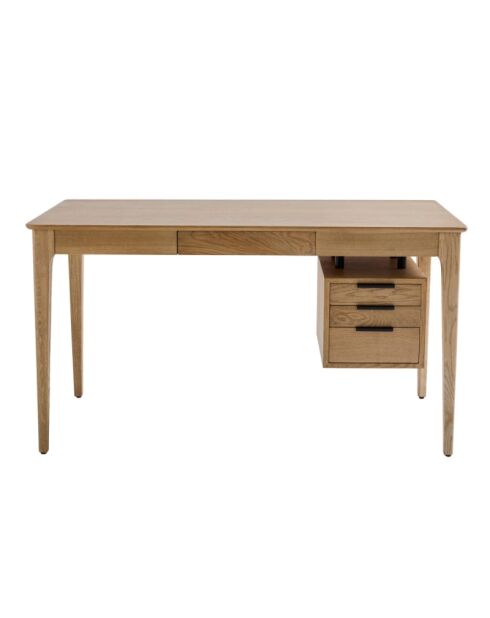 Bureau en chêne massif Jasper - 140 x 68 x 76 cm