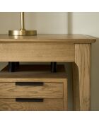 Bureau en chêne massif Jasper - 140 x 68 x 76 cm