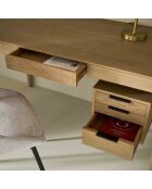 Bureau en chêne massif Jasper - 140 x 68 x 76 cm