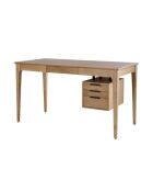 Bureau en chêne massif Jasper - 140 x 68 x 76 cm