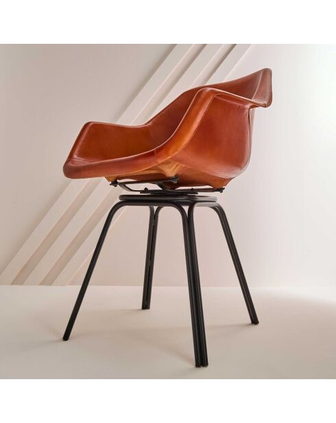 Bridge cuir Rockie - 44 x 45 x 82 cm