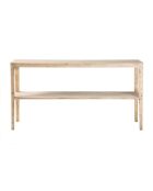 Console double plateaux en pin massif Henri - 150 x 35 x 78 cm