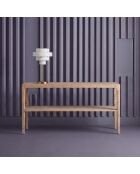 Console double plateaux en pin massif Henri - 150 x 35 x 78 cm