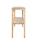 Console double plateaux en pin massif Henri - 150 x 35 x 78 cm