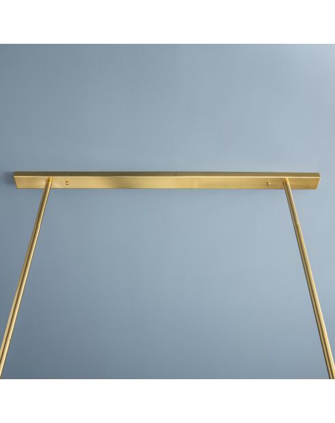 Lustre en métal blanc et doré Sonik - 116 x 96 x 112 cm