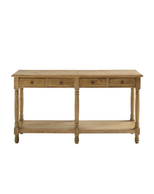 Console en chêne massif Boissy - 150 x 40 x 80 cm