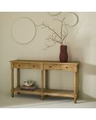 Console en chêne massif Boissy - 150 x 40 x 80 cm