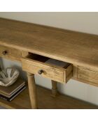 Console en chêne massif Boissy - 150 x 40 x 80 cm