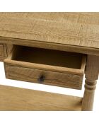 Console en chêne massif Boissy - 150 x 40 x 80 cm