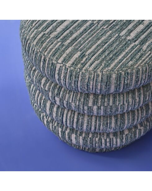 Pouf de table pivotant Bibendum vert - 47 x 47 x 47 cm