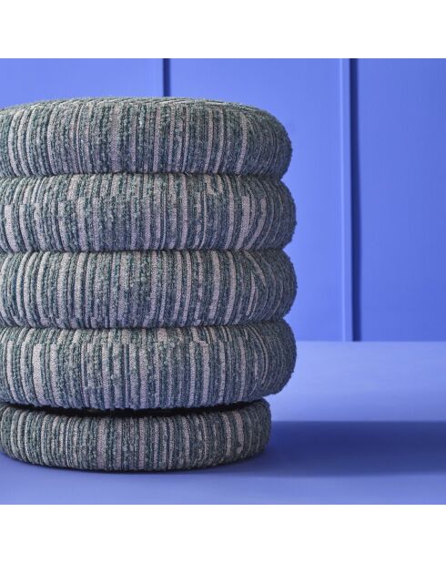 Pouf de table pivotant Bibendum vert - 47 x 47 x 47 cm