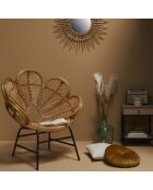 Fauteuil rotin Fleur - 90 x 57 x 104 cm