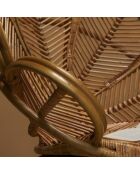 Fauteuil rotin Fleur - 90 x 57 x 104 cm