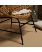 Fauteuil rotin Fleur - 90 x 57 x 104 cm