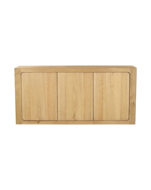 Buffet 3 portes en chêne massif Paloma - 180 x 45 x 85 cm