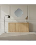 Buffet 3 portes en chêne massif Paloma - 180 x 45 x 85 cm