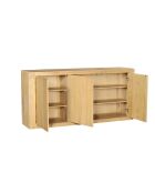 Buffet 3 portes en chêne massif Paloma - 180 x 45 x 85 cm