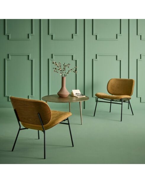 Fauteuil bronze Serge - 66 x 80 x 79 cm