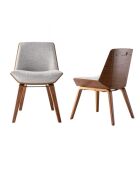 Chaise Nico beige - 52,5 x 45,5 x 75,5 cm