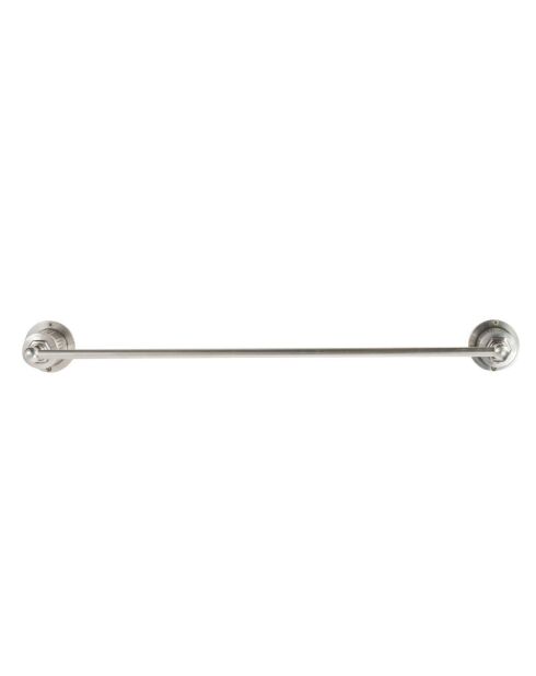 Porte-serviette mural en métal finition argent vieilli Durand - 66 x 9 x 7 cm