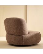 Fauteuil pivotant corail Cesar - 81 x 92 x 71 cm