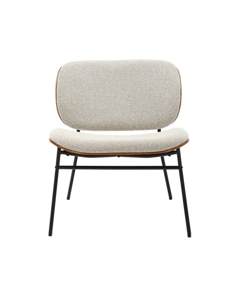 Fauteuil Serge écru - 62 x 65 x 68 cm