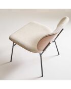 Fauteuil Serge écru - 62 x 65 x 68 cm