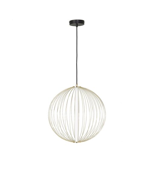 Lustre en métal doré et globe D50 cm Atome - 50 x 50 x 180 cm