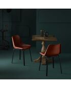 Chaise cuir Rockie - 45 x 46 x 76 cm