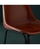 Chaise cuir Rockie - 45 x 46 x 76 cm