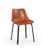 Chaise cuir Rockie - 45 x 46 x 76 cm