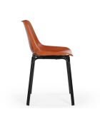 Chaise cuir Rockie - 45 x 46 x 76 cm