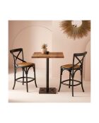Chaise Bistrot comptoir noir - 50 x 51 x 96 cm