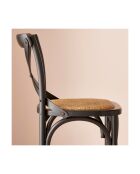 Chaise Bistrot comptoir noir - 50 x 51 x 96 cm