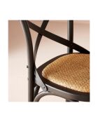 Chaise Bistrot comptoir noir - 50 x 51 x 96 cm