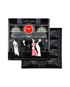 Coffret métal 16 crêpes dentelle chocolat noir