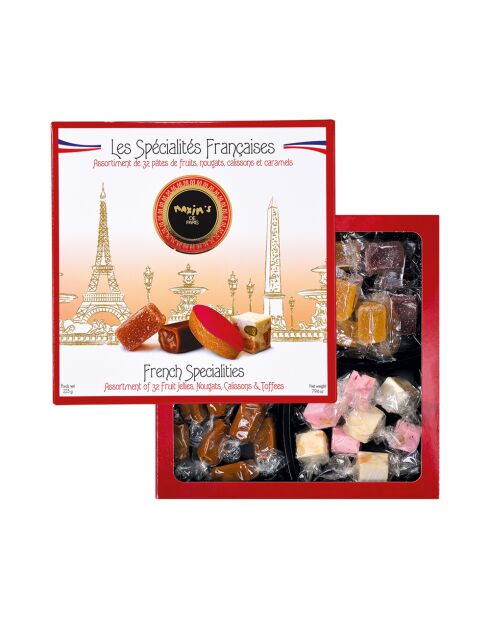 Coffret assortiment 32 spécialités françaises