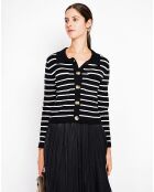Audrey schwarze Strickjacke
