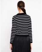 Audrey schwarze Strickjacke
