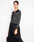 Audrey schwarze Strickjacke