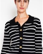Audrey schwarze Strickjacke