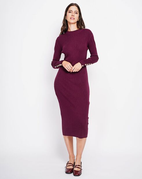 Bordeaux jurk Cecile