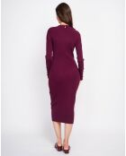 Cecile burgunderfarbenes Kleid